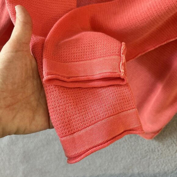 Tommy Bahama Reversible Sweater Small Petite V-Neck Pullover Coral Orange SP - Picture 4 of 13